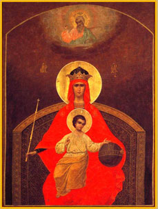 The icon of God's Mother Derzhavnaya